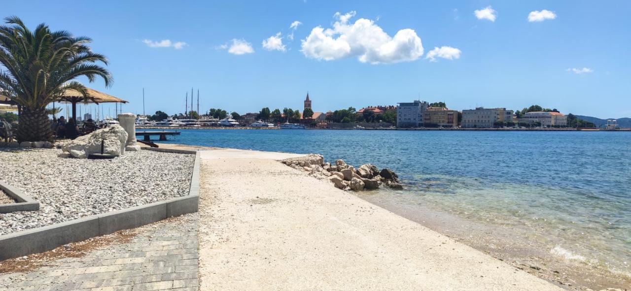 Beachfront House With Private Jacuzzi And Garden Zadar Exteriör bild
